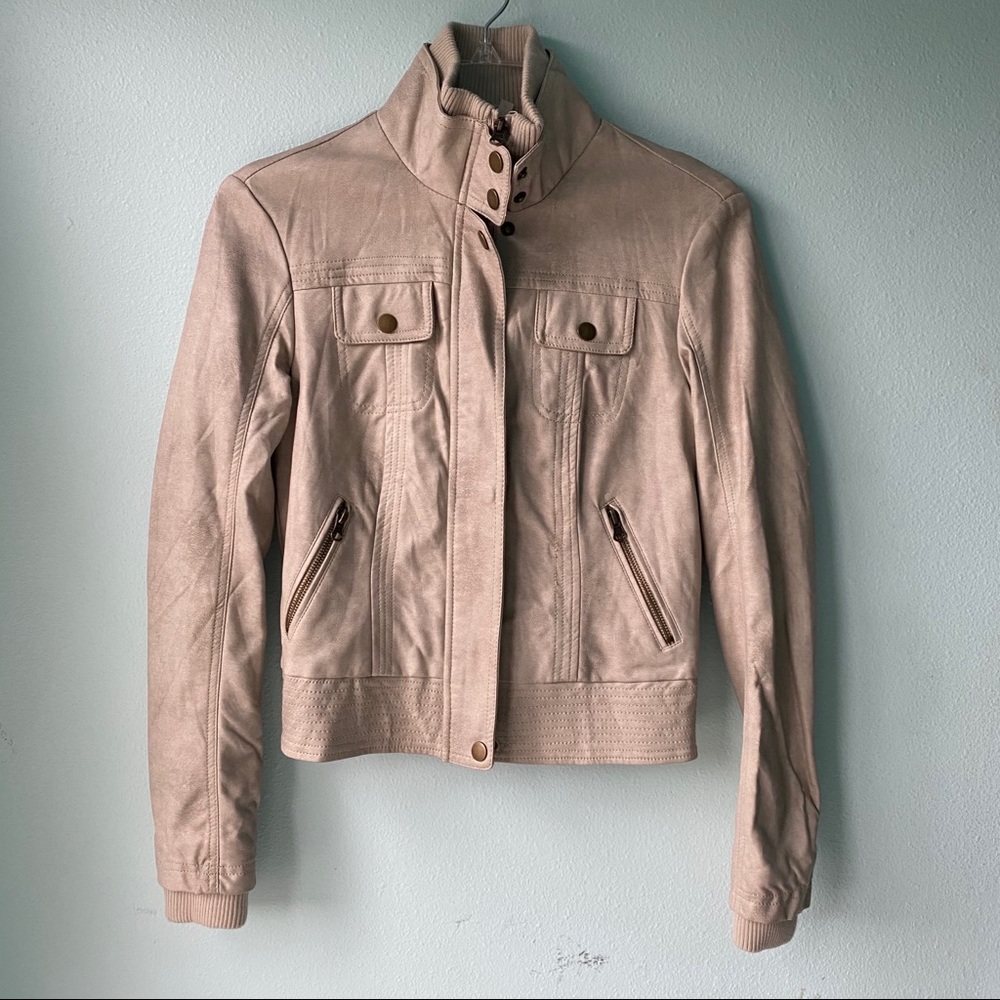 NWT PacSun Faux Leather Moto Jacket